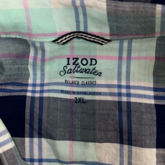 IZOD Saltwater Relaxed Classics Long Sleeve Button Down Shirt - Picture 5 of 5